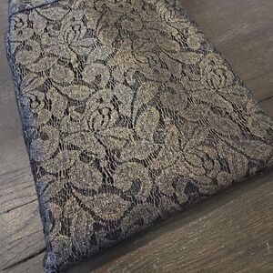Elegant Black and Gold Lace  Size 2